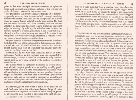 Photocopies of pages 38 & 39 from 1966 book "The Sea, Thine Enemy".