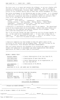 Original Lifeboat Society newsletter March 1981