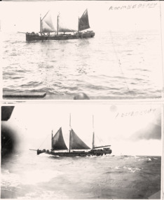 The COOMONDERRY schooner under sail