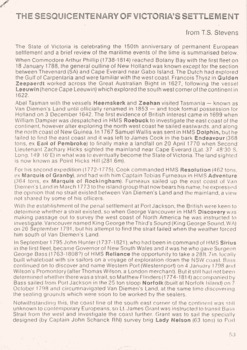 1 of 5 copied pages from T.  S. Stevens' history of Victorian settlement booklet.