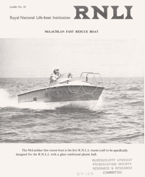 Royal National Lifeboat Institution pamphlets, 13 of 15 faces.