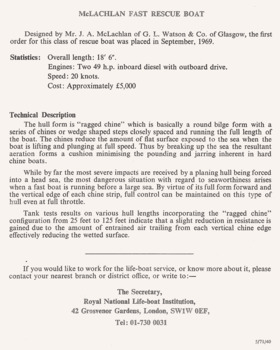 Royal National Lifeboat Institution pamphlets, 14 of 15 faces.