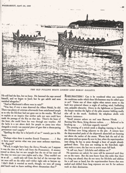Copy from Walkabout April 1936 re lifeboat's history.