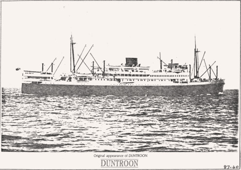 Steamer DUNTROON, photo, copied from an unknown book.