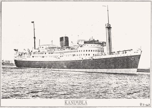 Photo of the Twin Screw Motor Vessel KANIMBLA