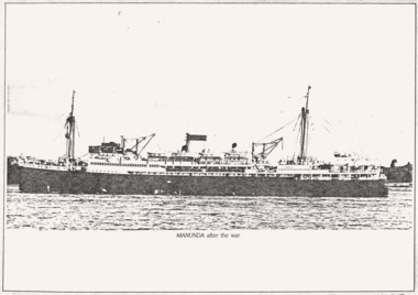 TSMV MANUNDA photo after WW2.