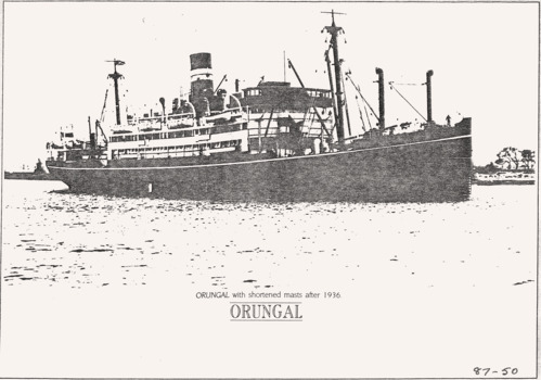 Screw Steamer (SS) ORUNGAL photo.