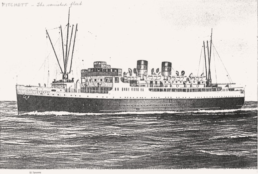 Copy from 'The Vanishing Fleet' by Fitchett about the TSS TAROONA, part A.