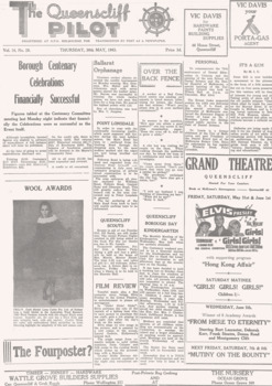 Centenary celebrations schedule for Queenscliffe, 1963.