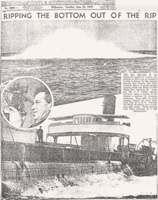 Blowing up the channel into Port Phillip article 1939.