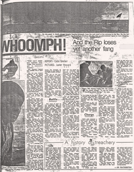c1970 article re blowing up The Rip reefs.