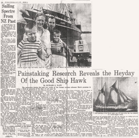 NZ Herald Wed Jan 21 1979 article re the HAWK history & restoration intentions.