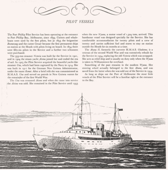 WYUNA sketch & article re The Rip pilot boat history.