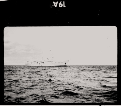 Over exposed photo of the WYUNA under way.