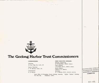 Trade Statistics 1971 for the Port of Geelong Pg. 12.