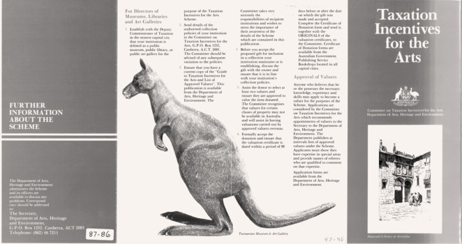 Govt incentives programme pamphlet re tax breaks.