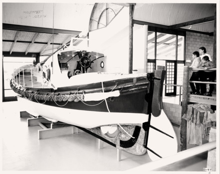 Lifeboat rear inside Queenscliffe Maritime Centre 1987