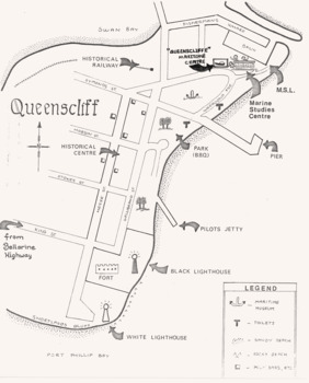 Map showing QMC location in 1987.