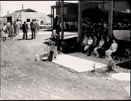 QMC's President Mr Kenny Hudson at the Opening Ceremony 1986