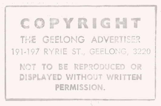 Copyright claim off the back of both b&w photos herein.