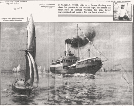 2 page spread by GA 16/01/1988 re SS ADINA.