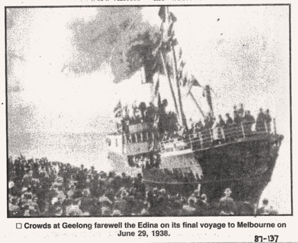 Part 1, a picture of the SS ADINA's final farewell.