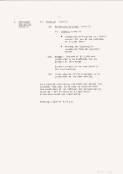 Meeting Minutes QMC Advisory Committee c1983, 4 of 4