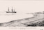 B&W photo of the GLANEUSE aground on reef at Point Lonsdale Oct 1886.