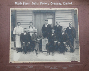 Photograph, Directors and staff of Beech Forest Butter Factory Limited