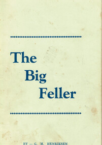 Book, Ken Jenkins, The Big Feller, 1971 (?)