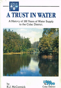 Book, A trust in water, 1990