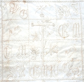 Textile - Quilt, Mrs Perkins, empty, c. 1903