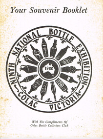 Book, Ninth National Bottle Exhibition, Colac, Victoria
