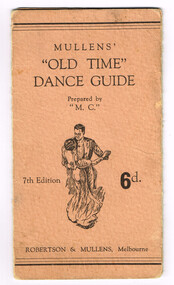 Booklet, "Old Time" Dance Guide