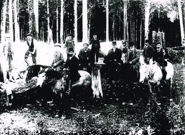 Photograph, Railway Survey Camp, Beech Forest, 4 Apr 1897, 4 April 1897