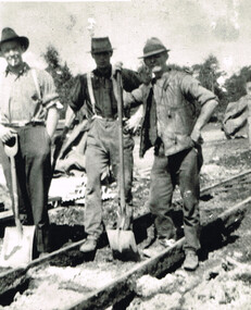 Photograph, Barongarook track gang, c.1925, c.1925