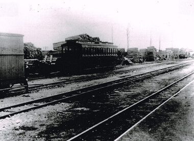 Photograph, Beech Forest railway yards, 1907