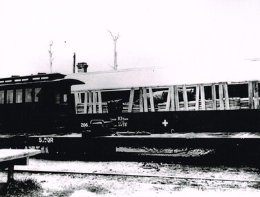 Photograph, Beech Forest railway yard, 1908, 1908