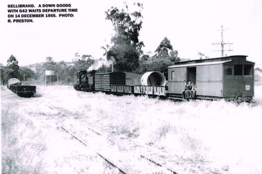 Photograph, R. Preston, Gellibrand: DOWN goods with G42 awaiting departure, 14 December 1955