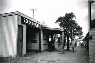Photograph, Ray Jude, Beech Forest Station, 1959, 25 Nov 1959