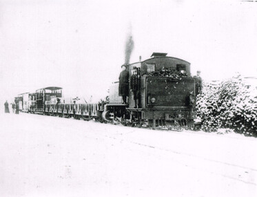 Photograph, Light Railway Research Society of Australia, Beech Forest: In the snow, 1908, 1908