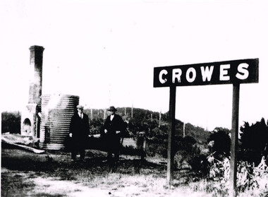 Photograph, Brucker, Crowes after the 1919 fires, 1919