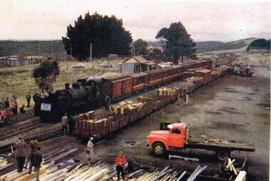 Photograph, Peter Ralph, G42 with "Bye Bye Beechie" special train, 24 March 1962