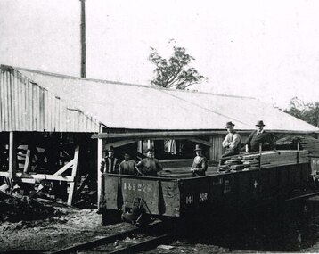Photograph, Gwen Armistead, Gellibrand: War Service Homes Commission Saw Mill, 1920, 1920