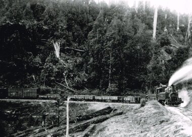 Photograph, Train climbing between Gellibrand and Beech Forest