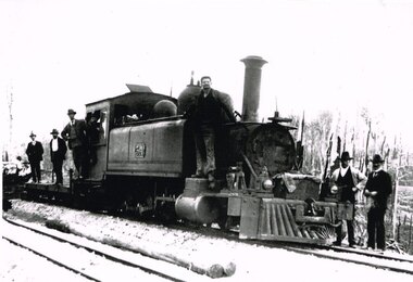 Photograph, Brucker, Beech Forest: Locomotive 5A during construction, c.1902