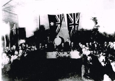 Photograph, Knox Collection, Opening banquet, Colac-Beech Forest railway line, 1902, 27 February 1902