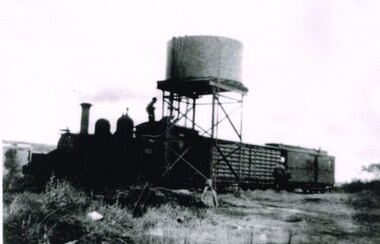 Photograph, R. Preston, Wimba Tank Stand, c.1960