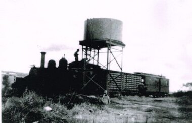 Photograph, R. Preston, Wimba Tank Stand, c.1960, c.1960