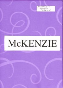 Family History, Colin & Margaret McKenzie, McKenzie, c.2007
